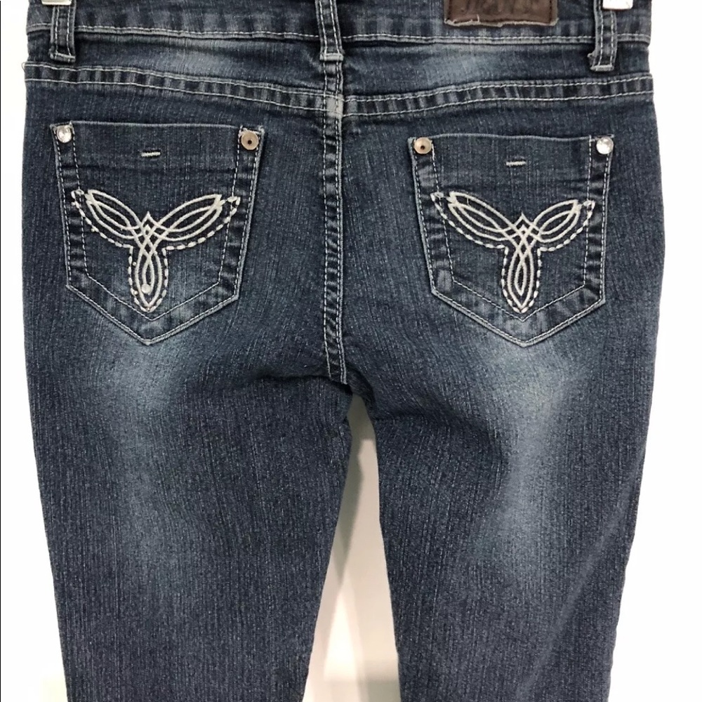 Bling Rhinestone Skinny Stretch Jeans by Jean 9